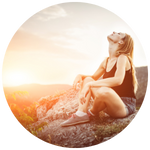 Purple sunrise symbolizing purpose and motivation