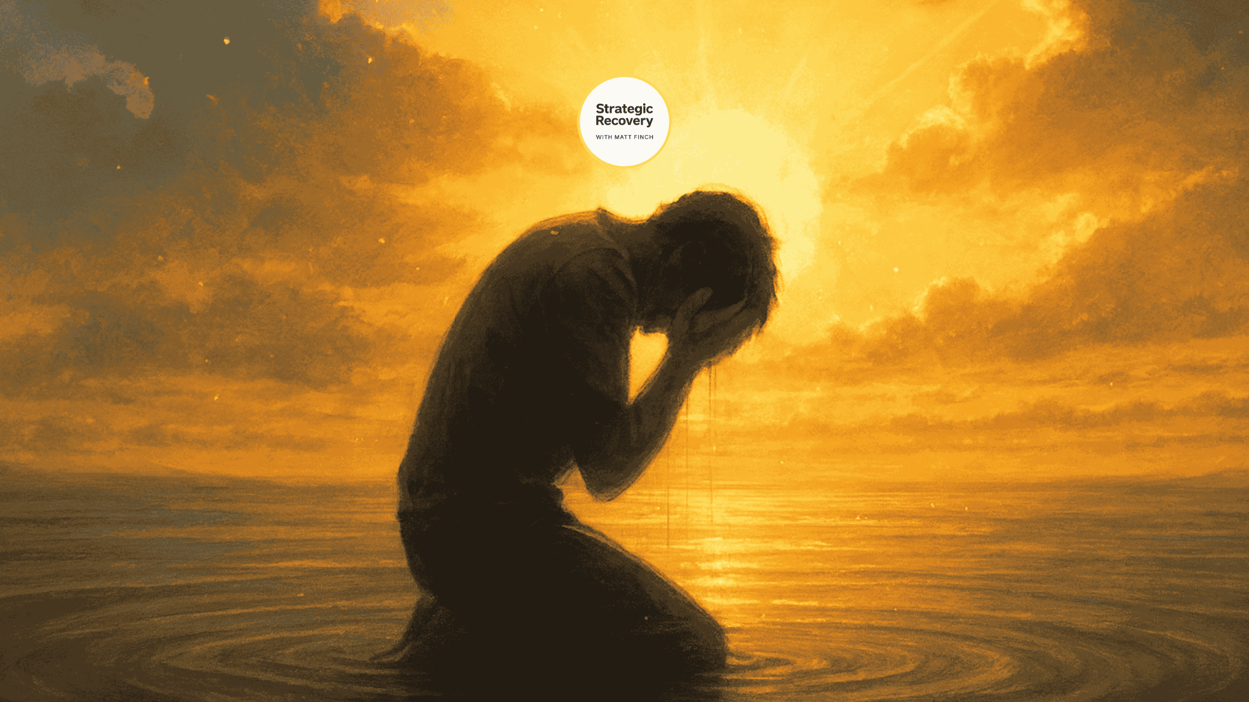 Emerging from the depths into golden light — the moment healing becomes revelation and your system remembers safety again.