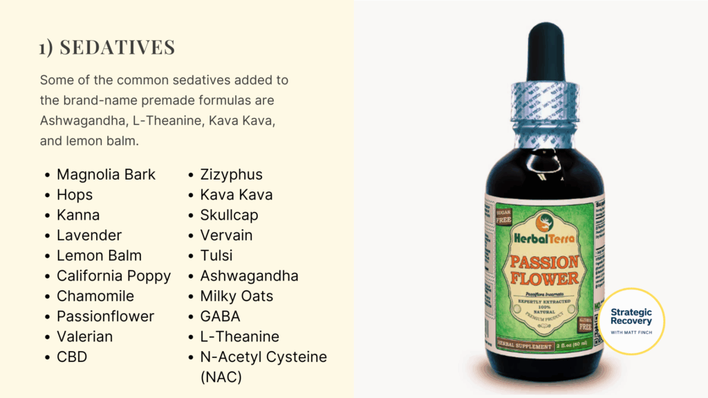 sedatives list