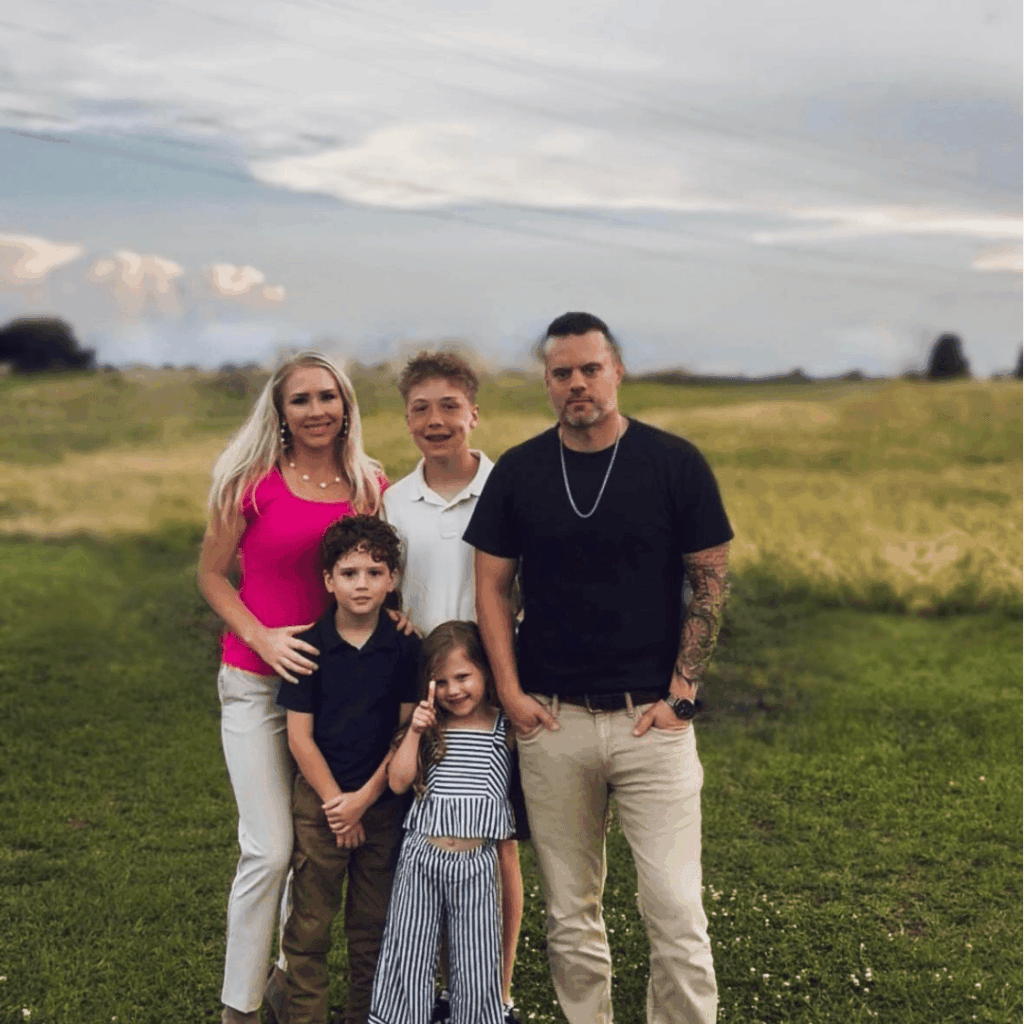 Garrett Gray and family after he successfully transcended severe long-term addiction with Matt Finch and Strategic Recovery.