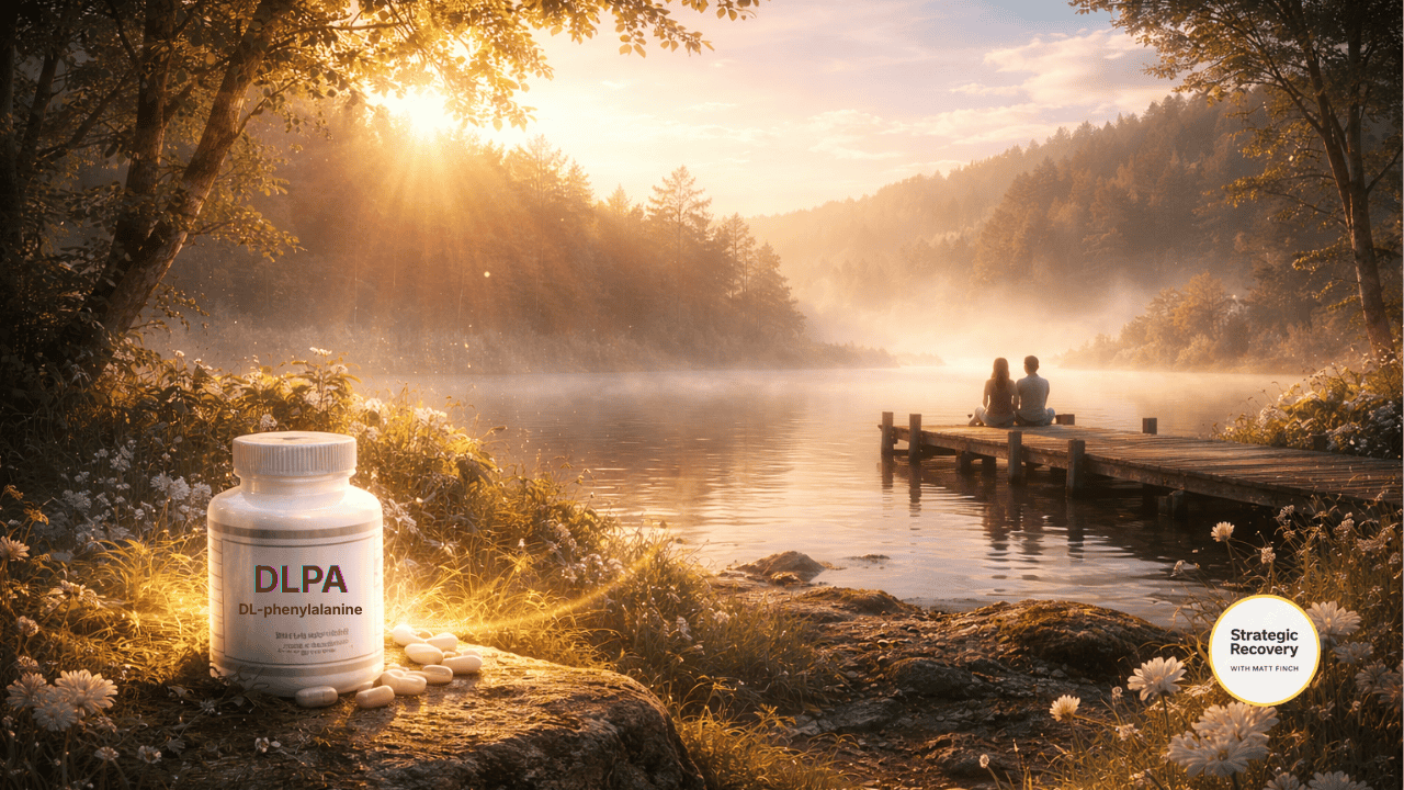 Cinematic lakeside scene symbolizing nervous system safety, stability, and sustainable recovery.